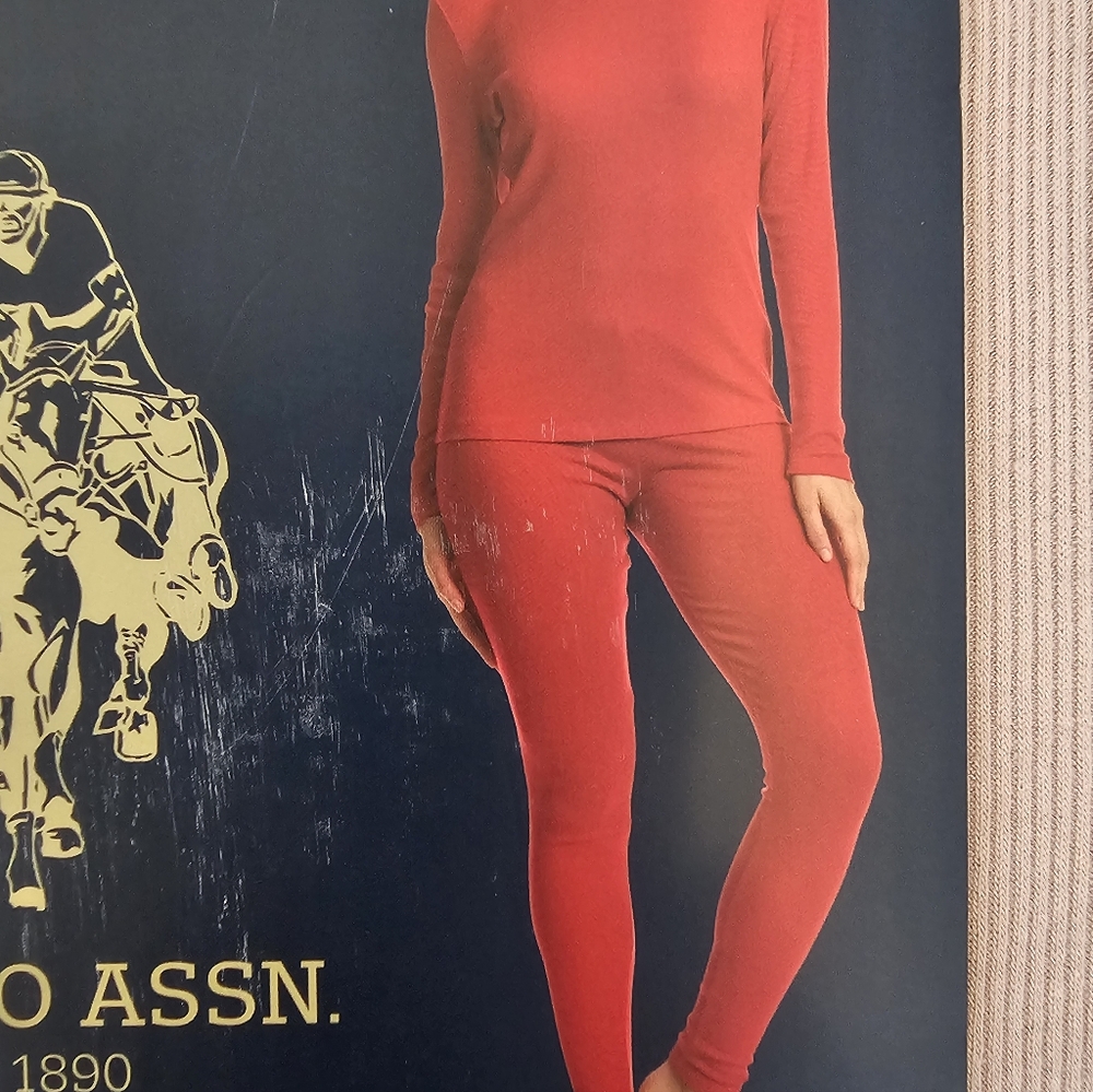U.S. Polo Assn. Women's Red Thermal Set - Picture 9 of 9